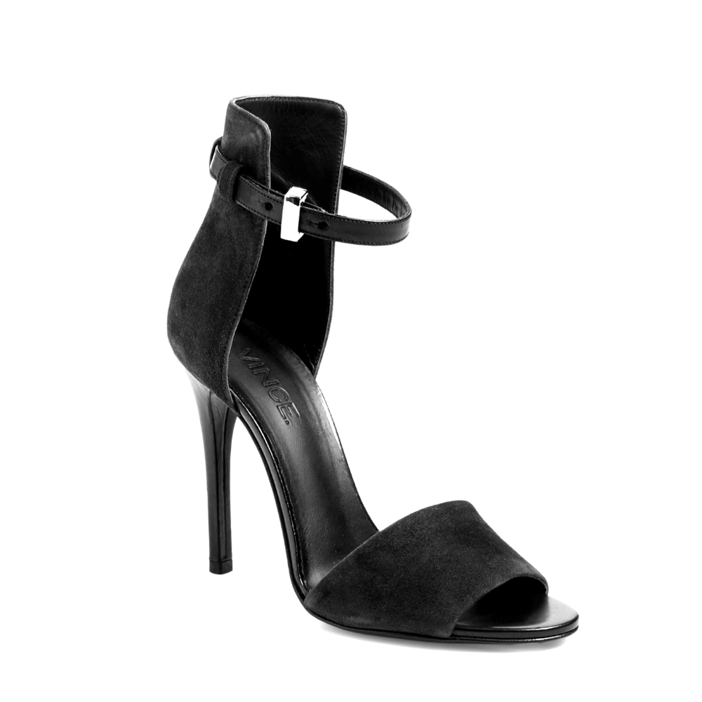 Luxurious VINCE. Black Suede Stilettos - Picture 2 of 8